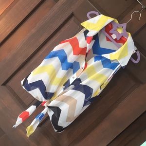 Body Central | Sheer Chevron Button-Up